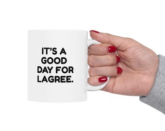 Taza "Es un buen día para hacer Lagree" / Taza de café Lagree / Taza de motivación para el fitness / Regalo para instructores de Lagree / Taza de entrenamiento / Regalo para Pilates y Lagree