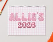 2026 Custom Canva Calendar Template, Digital Download