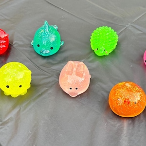 Squishy Animal Fidget | Glitter Taba Squishy Mochi Animals |