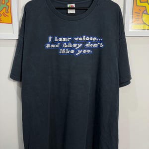 Vintage 00s I here voices Shirt size 3XL