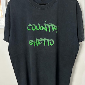 Vintage 00s Country Ghetto Quote Shirt size XL