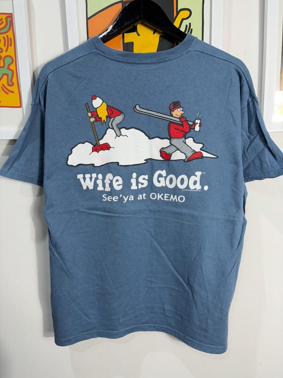 Vintage 00s Wife is Good Shirt Size L - Etsy