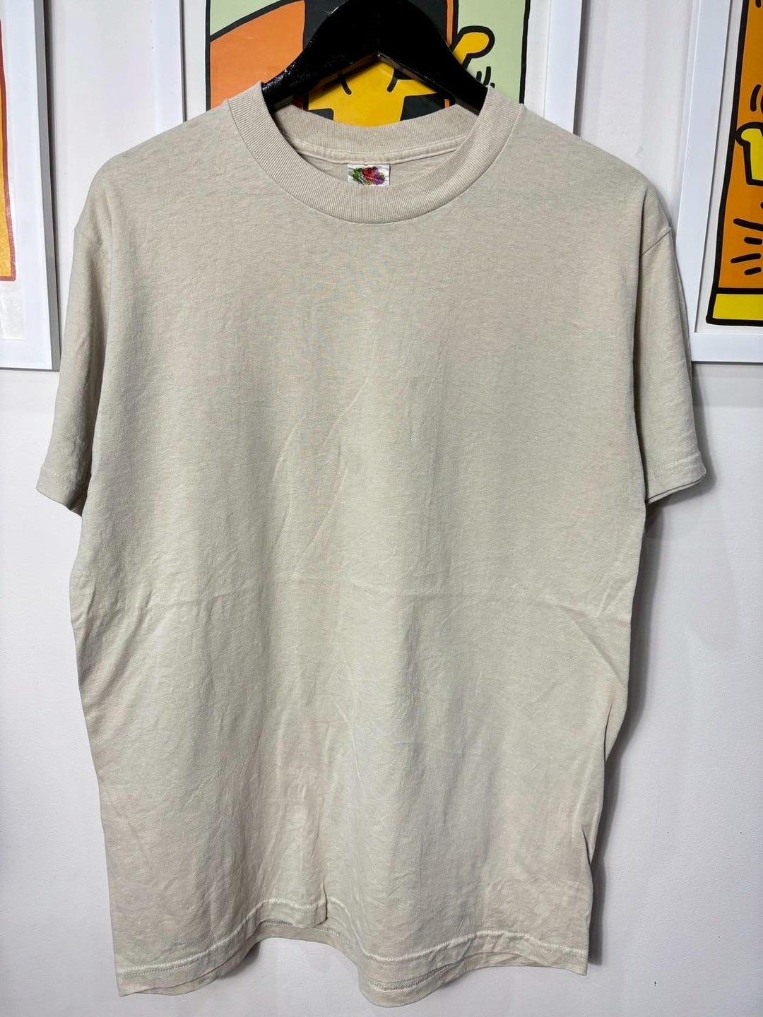 Vintage 00s Fruit of the Loom Tag Blank Shirt Size L - Etsy