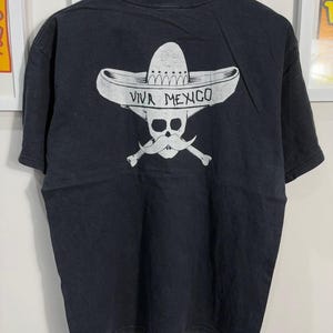Vintage Viva Mexico-shirt uit de jaren 00, maat L