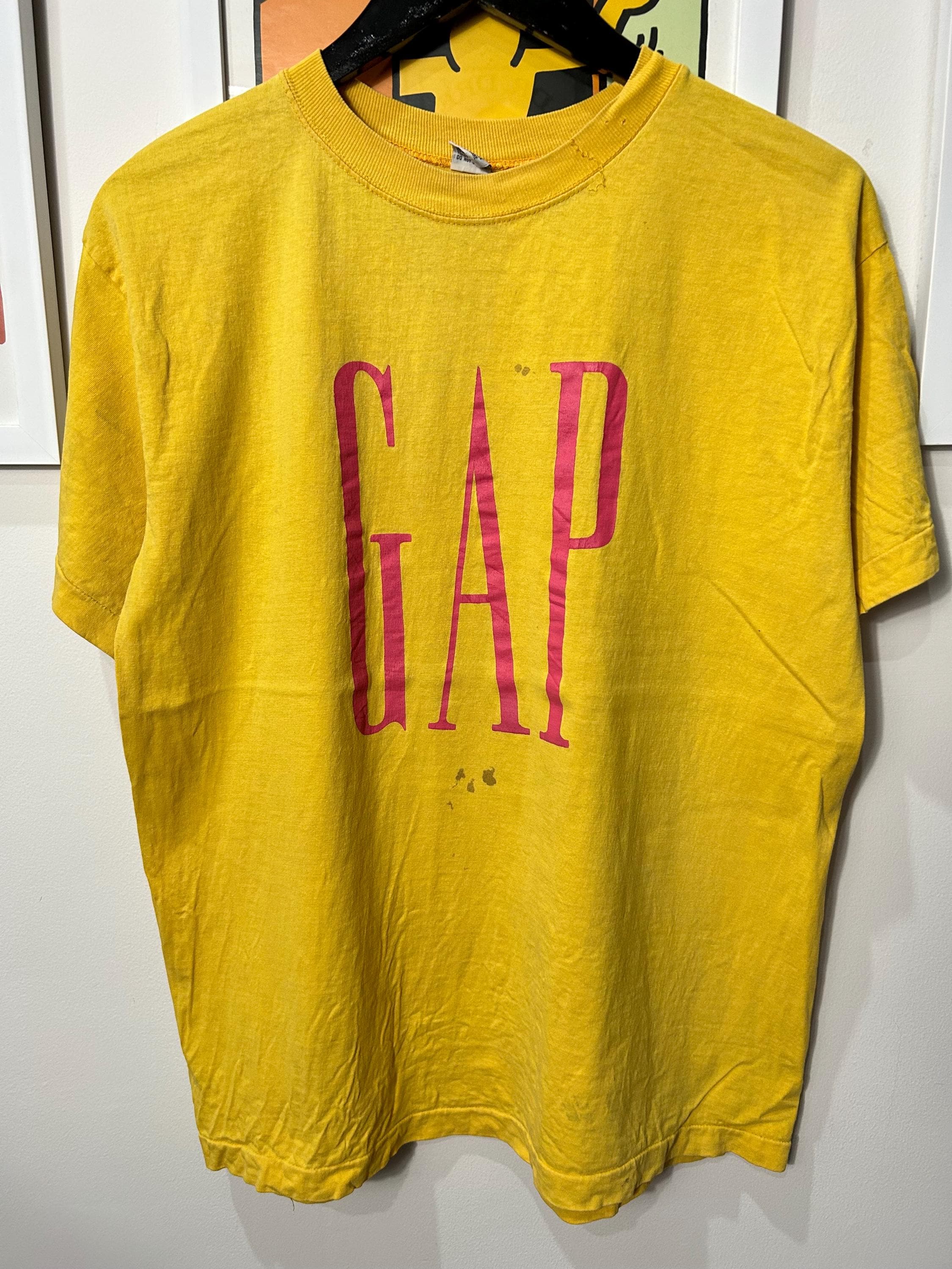 トップス OLD GAP 90s 90s OLD GAP オールドギャップ フロントジップ スウェット デカロゴ