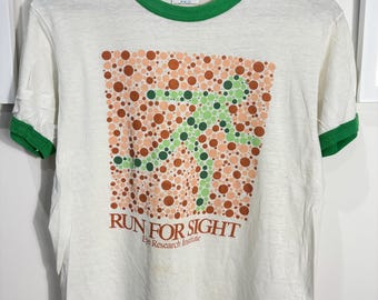 Vintage 80s Run for sight Shirt size M