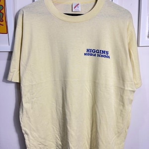 Vintage 90s Higgins Middle School Shirt size XL