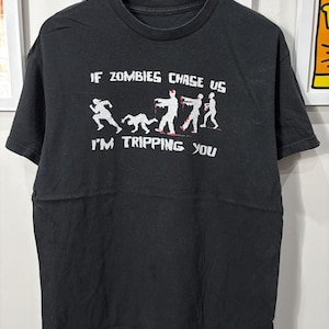 Vintage 00s Zombies Funny Quote Shirt size L