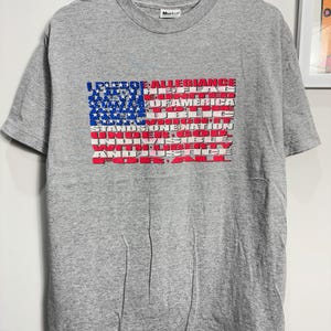 Vintage 90s American Flag Shirt size L