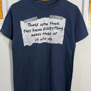 Vintage 00s Funny Quote Shirt size M