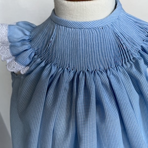 Ready-To-Smock Girl's Bishop Dress or Bubble - Microcheck