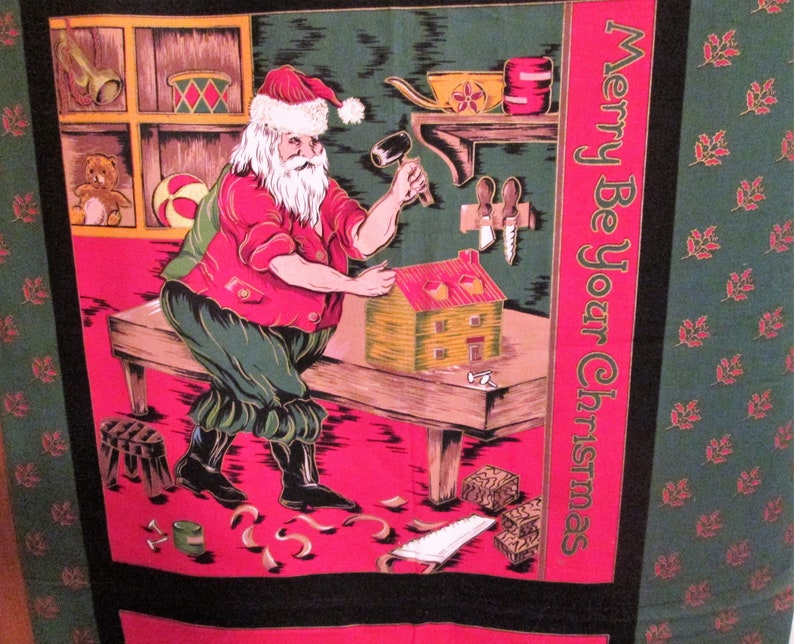 Christmas Cushion Fabric Panel 4 Different Panels Etsy