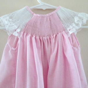 Ready-To-Smock Girl's Bishop Dress or Bubble - Gingham