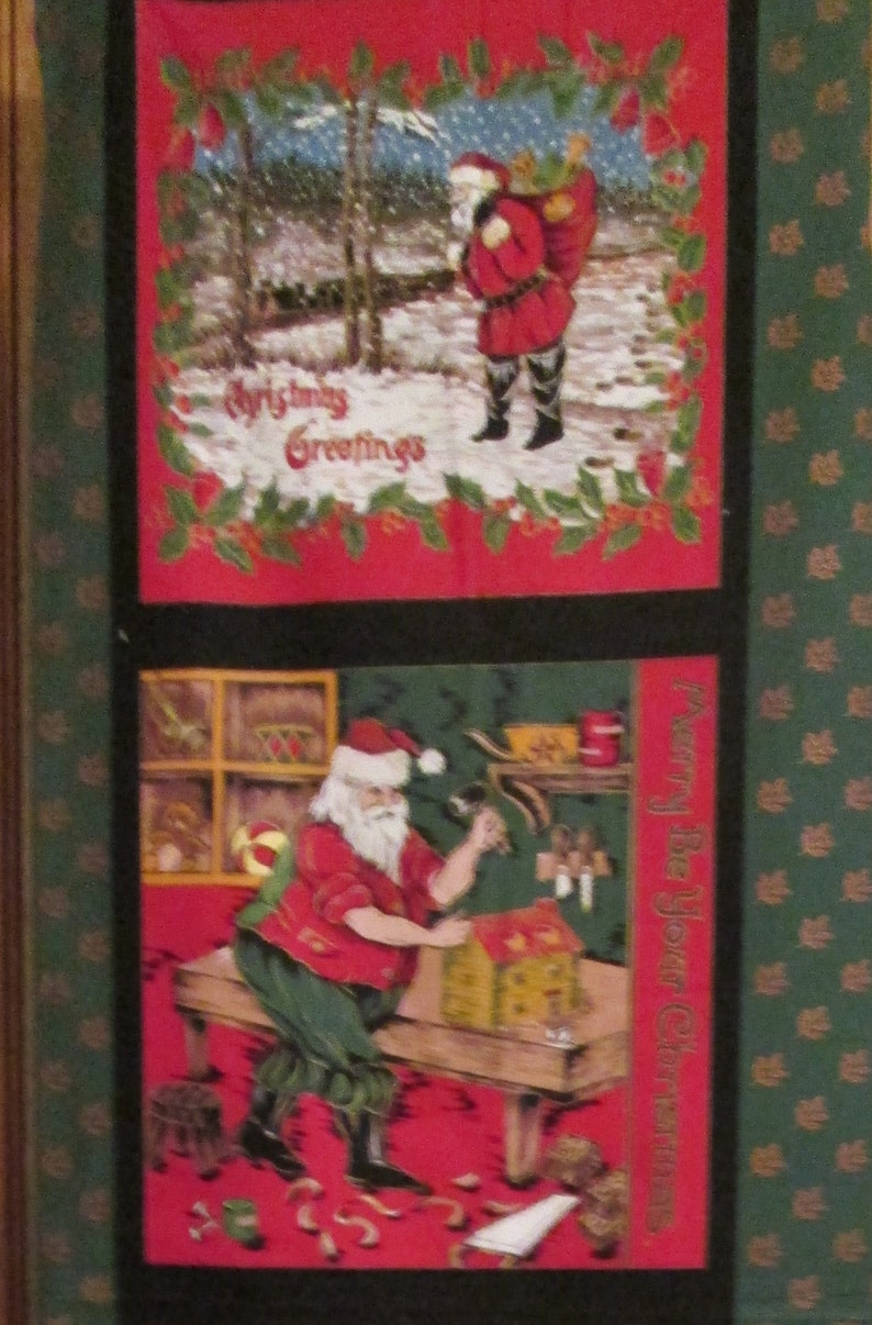 Christmas Cushion Fabric Panel 4 Different Panels Etsy