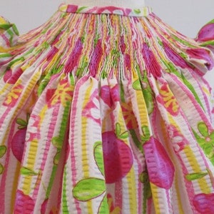 Inventory Clearance Size 18 Months Ready to Smock Dresses Tutti Frutti Prints Strawberries