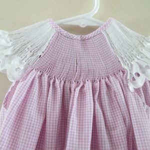 Bishop Dress - Ready-to-Smock, Girl Baby Toddler - Gingham or Microcheck
