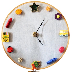 Button Clock for Child's Room