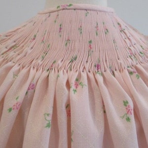 Ready to Smock Girl's Bishop Dress - 100% cotton floral print