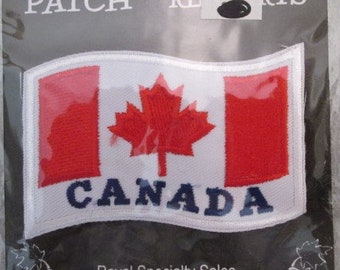 Canadian Flag Iron-On Patch