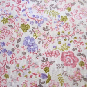 Ready to smock bishop style girl's dress with angel sleeves - Pink Floral Cotton Print