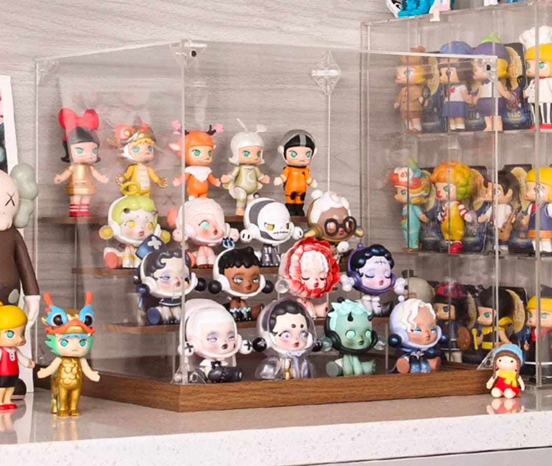 Stackable Transparent Display Case for Collectibles Dustproof, Easy ...