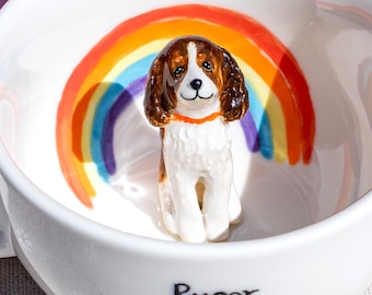 Custom Pet Mug with Pet Figure Handmade Ceramic Mug Peekaboo Pet Mug Memorial Gift for Pet Owners Personalized Dog/Cat Inside Mug Coffee Cup