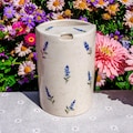 Lavender Travel Mug, Handmade Pottery Mug, Personalized Hand-painted Ceramic To Go Cup, Coffee Cup Sip Mug Gift for Her - PREORDER
