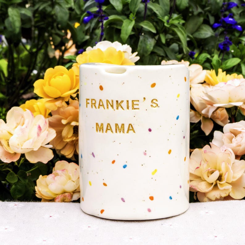 Colorful Spots Travel Mug, Handmade Ceramic Coffee Cup, To Go Ceramic Travel Tumbler, Hand-painted Mug, Sip Mug Mother's Day Gift for Her imagem 2