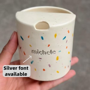 Colorful Spots Travel Mug, Handmade Ceramic Coffee Cup, To Go Ceramic Travel Tumbler, Hand-painted Mug, Sip Mug Mother's Day Gift for Her imagem 8