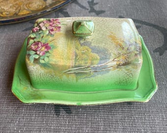Vintage Butterdose Royal Winton Antique Dish Collection für Bauernhaus Küchenakzente