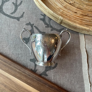 Vintage Sugar Bowl - Silver Plated Victorian