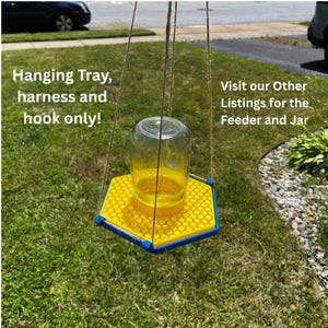Hanging Tray (only) for Bee Feeder / Hydration Station, UV Safe, Pollinator Butterfly Hummingbird