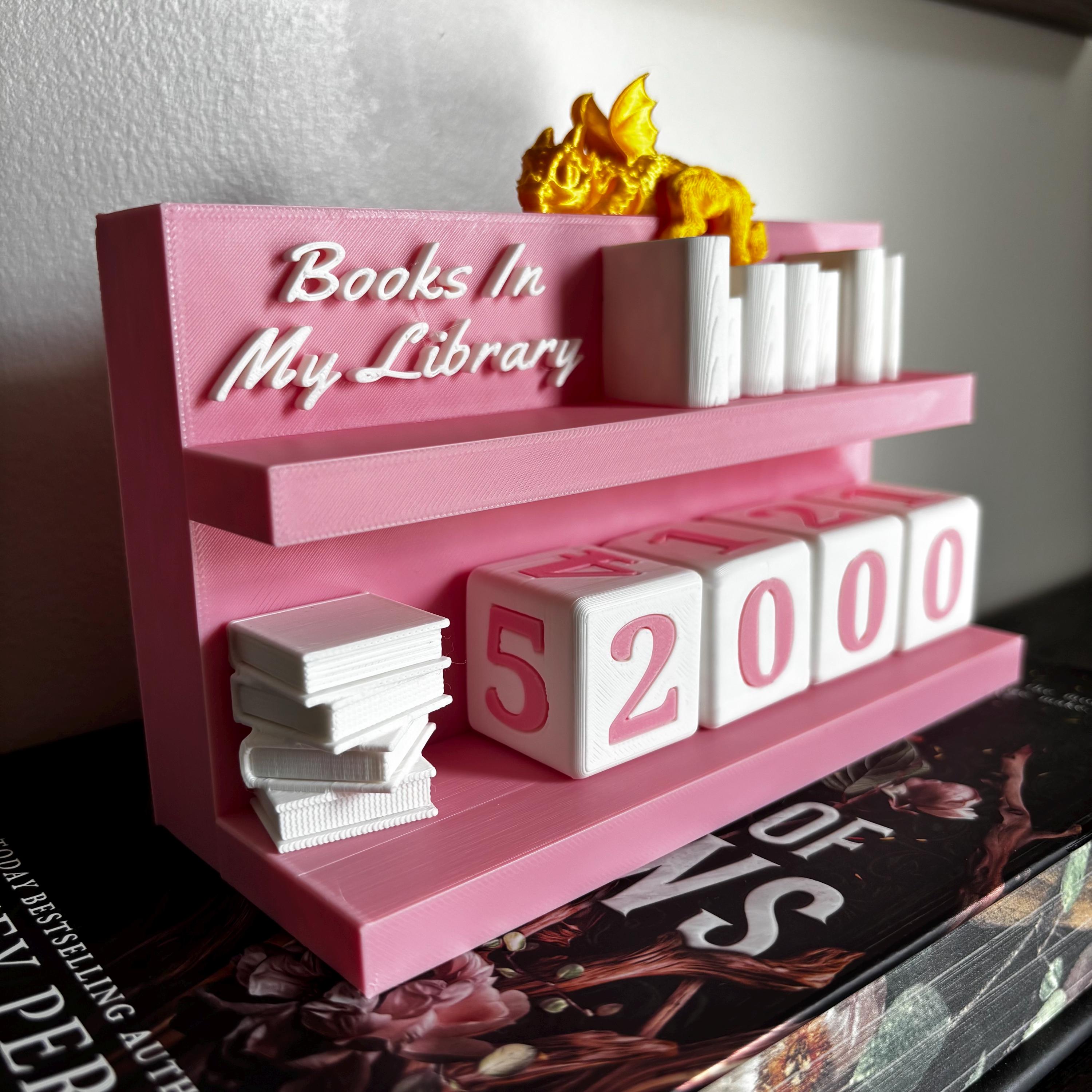Library Counting Display Books in My Library Counter 1000+: Bookworm Decor With Dice - Track ...