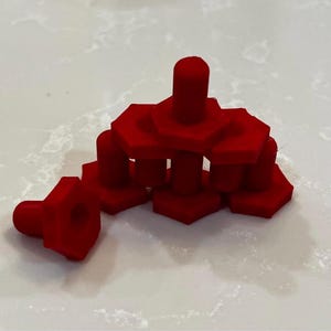 Frag Plugs - Reef Safe PETG 3D Printed Plugs - Sinking and Textured for easy adhesion