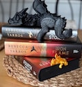 Sleeping Bookshelf Dragon | Fourth Wing Empyrean Series | Bookish Decor for Bookies