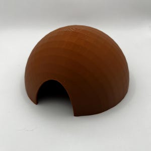 Coconut Reptile Hideaway, Heat & UV Lamp Safe Shelter for Lizards, Turtles, Snakes, Vivarium Accessories, Herpetology Supplies Pet Reptiles