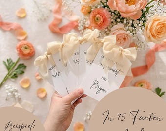 Sitzplatzkarten Trauung Kirche Reserviert für Mama Papa Oma Opa Sitzplatzreservierung, Platzkarten, Hochzeit, personalisiert