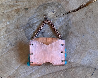 turquoiseVIBES - OOAK Copper and Turquoise Bohemian Healy Case