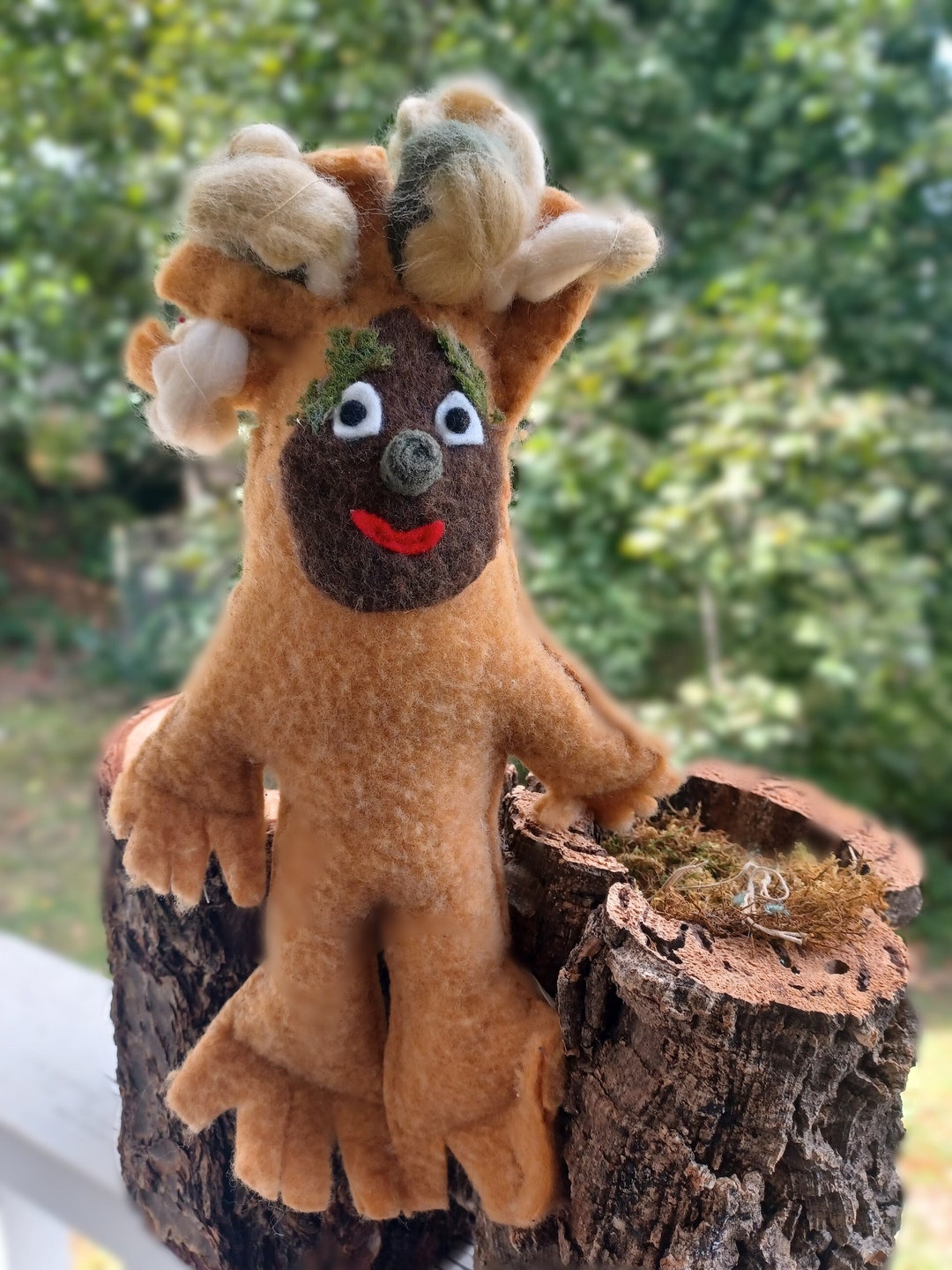 Awakened Treetm With Book Nature Toy Children's Story Etsy