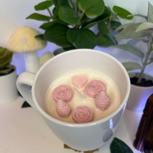 cute pink candle unscented