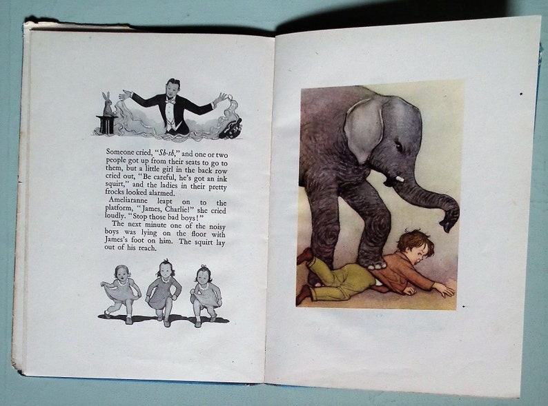 Vintage 40s Illustrated Children's Book Ameliaranne Gives | Etsy