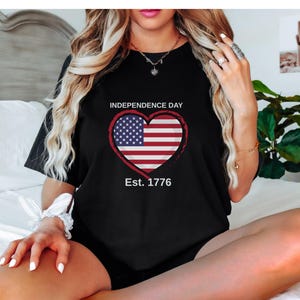4th of July American Flag T-Shirt – Independence Day Freedom & Pride Design