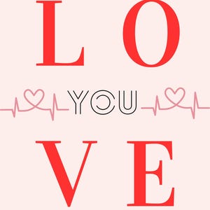 Romantische wenskaarten: Love You Heartbeat-ontwerp, Valentijnsdag, jubileum, liefdesbriefjes, huwelijkswensen