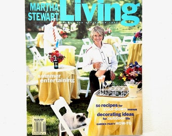 Martha Stewart Living Magazine August / September 1992 Summer Entertaining, 50 Recipes for Cool Down Menus, Garden Party How To