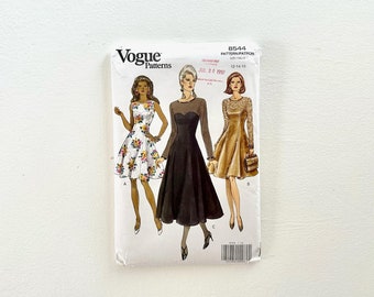 Vogue 8544 Misses Dress Sewing Pattern Size 12-16 UNCUT