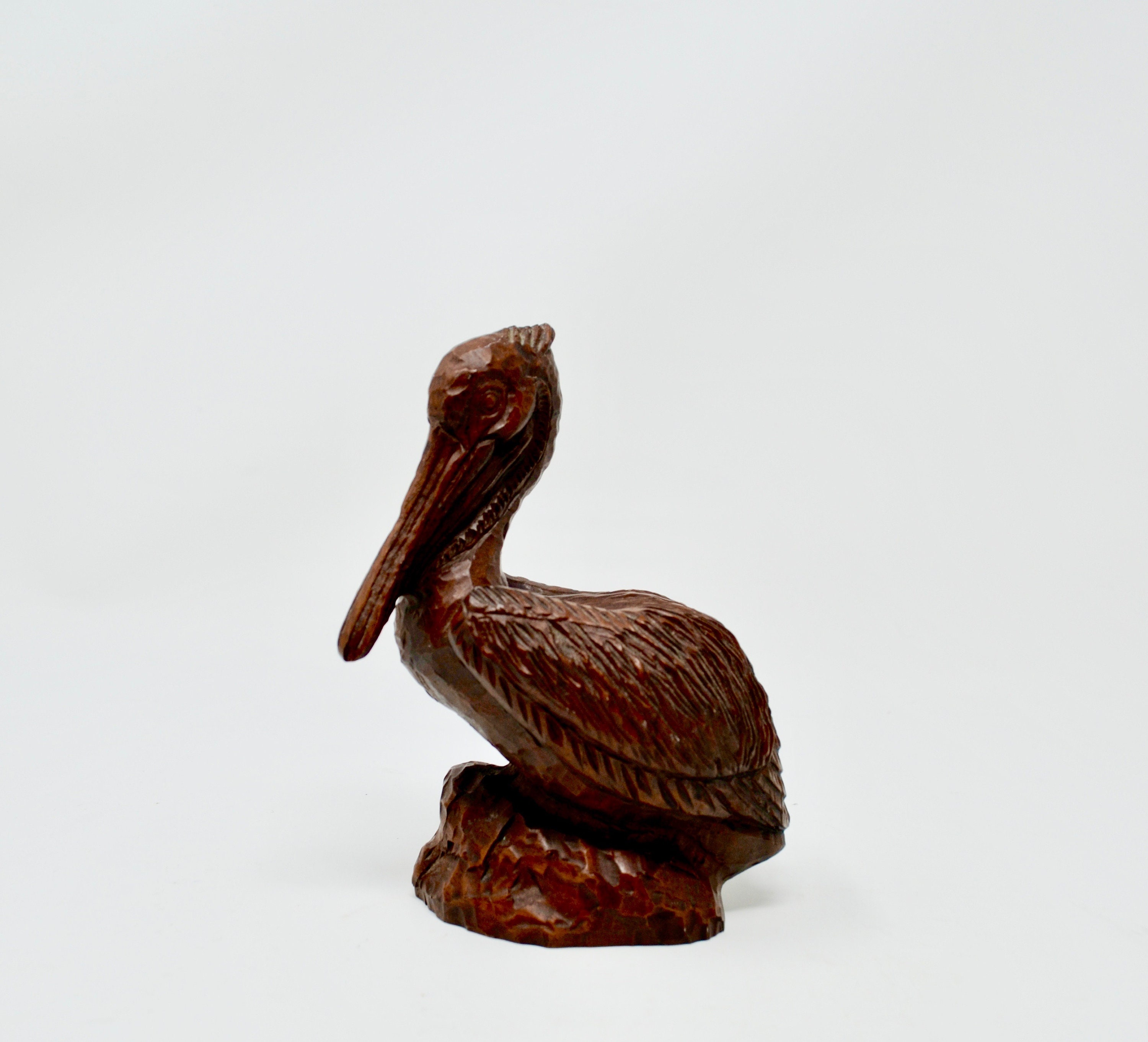 Resin Pelican Figurine Beach Home Decor 6 Tall Etsy