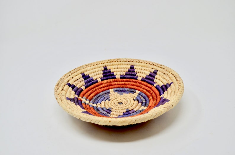 Vintage Star Navajo Indian Wedding Basket Native American Etsy