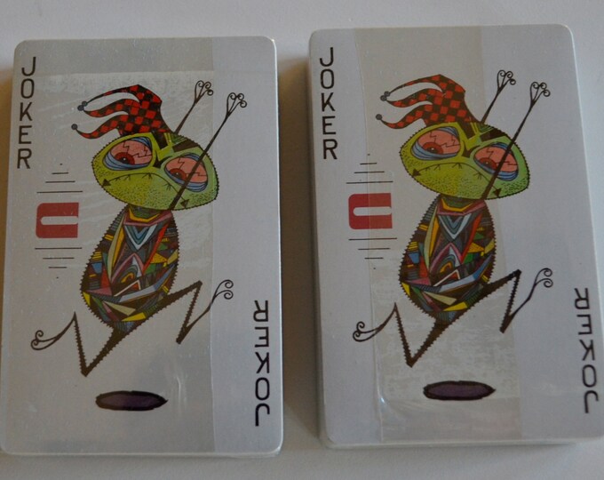 Vintage Schering Medical Playing Cards Double Deck Sealed Never Opened