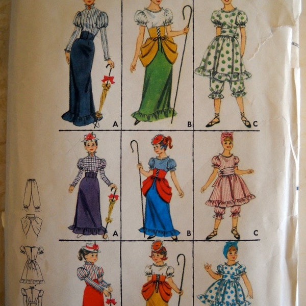 Butterick 3273 Sewing Pattern Misses Costumes Size 10-12 UNCUT