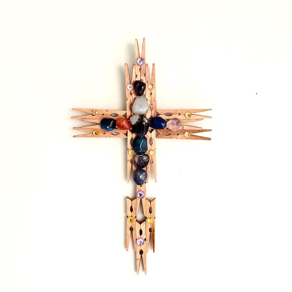 Clothespin Cross Etsy
